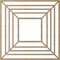 Ekena Millwork Raven Wood Fretwork Pierced Ceiling Medallion, Hickory, 16"OD x 5 7/8"ID x 3/8"T CMWP16X16X0375RAHI - alternate 4